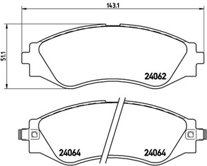 Jarrupalasarja, levyjarru, Etuakseli, CHEVROLET EPICA, EVANDA, VECTRA, DAEWOO EVANDA, LEGANZA, MAGNUS, NUBIRA Kombi, NUBIRA Sedan, TOSCA