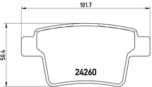 Jarrupalasarja, levyjarru, Taka-akseli, FORD,FORD USA,JAGUAR, 101402006059, 1356392, 1521329, 1522073, 4S712M008AA, 4S712M008AB, 5F9Z220