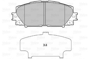Jarrupalasarja, levyjarru, Etuakseli, DAIHATSU CHARADE VIII, TOYOTA PRIUS C, YARIS, YARIS / VIOS Sedan, 04465-52200, 04465-52260, 04465-