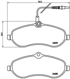 Jarrupalasarja, levyjarru, Etuakseli, CITROËN,FIAT,PEUGEOT,TOYOTA, 0009467548988, 1611839880, 1617279580, 1623160380, 425363, 425364, 42