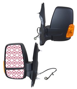 Taustapeili, Vasen, FORD TRANSIT V363 Buss, TRANSIT V363 Skåp, 1 871 716, 1 881 664, 1 911 152, 1 932 575, 2388100, BK31-17683-NA5JA6