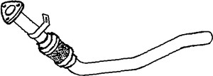 Pakoputki, Keskellä, AUDI A4 B6, A4 B6 Avant, 8E0253301AF, 8E0253301AM, 8E0253301AR, 8E0253301DN, 8E0254301C