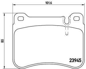 Jarrupalasarja, levyjarru, Etuakseli, MERCEDES-BENZ, 0044205120, A0044205120