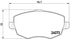 Jarrupalasarja, levyjarru, Etuakseli, LANCIA YPSILON, 71752991, 71754804, 71772536, 77362359