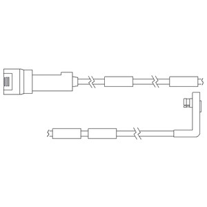 Varoitinsarja, jarrupalat, Etuakseli, OPEL MONZA A, OMEGA A, OMEGA A Kombi, SENATOR B, 1238409, 90343961
