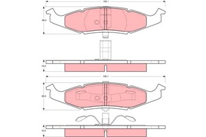 Jarrupalasarja, levyjarru, Etuakseli, CHRYSLER NEON, DODGE NEON, PLYMOUTH NEON Sedan, 4762550