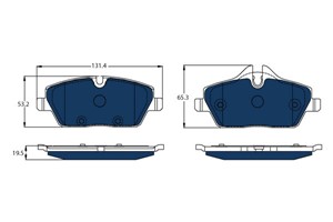 Jarrupalasarja, levyjarru, Etuakseli, BMW i3 [I01], 34 10 6 884 267, 6 884 267