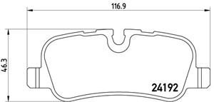 Jarrupalasarja, levyjarru, Taka-akseli, LAND ROVER, LR010664, LR016808, LR019627, LR021316, LR032903, LR055454, LR134696, SFP500020, SFP