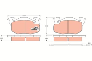 Jarrupalasarja, levyjarru, Etuakseli, RENAULT,CITROËN,MERCEDES-BENZ,PEUGEOT, 2450 50, 4248 62, 4250 33, 4250 35, 4250 36, 4250 43, 4250