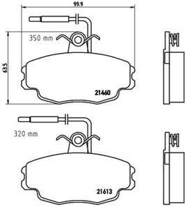 Jarrupalasarja, levyjarru, Etuakseli, CITROËN ZX, ZX Break, 95658557, C95658557, E172038