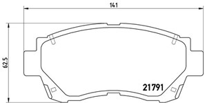 Jarrupalasarja, levyjarru, Etuakseli, LEXUS,TOYOTA, 0446506020, 0446520260, 0446520590, 0446524010, 0446524040, 0446530080, 0446533010,