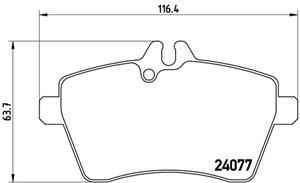 Jarrupalasarja, levyjarru, MERCEDES-BENZ A-KLASS [W169], B-KLASS Sports Tourer [W245], 1694200320, 1694200720, 1694200920, 1694201320, 1