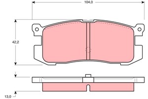 Jarrupalasarja, levyjarru, Taka-akseli, FORD USA,MAZDA, 3395842, E92Z 2200A, F32Z 2200B, GJ252648ZA, GJ25-26-980B, GJ25-26-990B, GJ87264