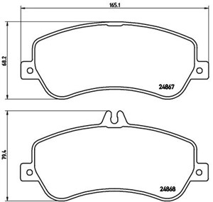 Jarrupalasarja, levyjarru, Etuakseli, MERCEDES-BENZ GLK-KLASS [X204], 0054204820, 0054206320, 0054209220, 0064202420, 0074206620, 007420