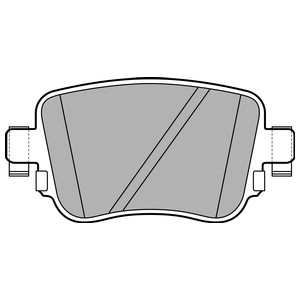 Jarrupalasarja, levyjarru, Taka-akseli, AUDI,SEAT,SKODA,VW, 2K5698451A, 2K5698451B, 2Q0698451A, 2Q0698451D, 5Q0 698 451B, 5Q0698451B, 5Q