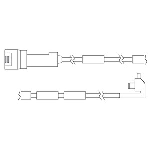 Varoitinsarja, jarrupalat, OPEL OMEGA A Kombi, 1238408, 90343962