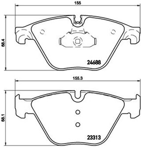 Jarrupalasarja, levyjarru, Etuakseli, BMW 5 [F10], 5 Touring [F11], 6 Cabriolet [F12], 6 Coupé [F13], 6 Gran Coupe [F06], 34112449266, 3