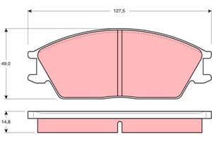 Jarrupalasarja, levyjarru, Etuakseli, HYUNDAI PONY, PONY / EXCEL Sedan, S COUPE, STELLAR, 58101-24A00, 58101-32300, 58101-32310, 58101-3