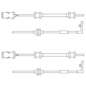 Varoitinsarja, jarrupalat, Etuakseli, OPEL,VAUXHALL, 1238442, 13122323, 6238075, 90498321