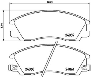 Jarrupalasarja, levyjarru, Etuakseli, HYUNDAI TERRACAN, 58101H1A00, 58101H1A10