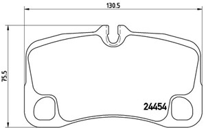 Jarrupalasarja, levyjarru, Taka-akseli, PORSCHE 911, 911 Cabriolet, 99735294903, 99735294904, 99735294907, 99735294910