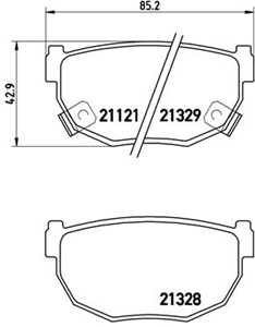 Jarrupalasarja, levyjarru, Taka-akseli, NISSAN 200SX Coupé, 240SX, 300ZX, CEDRIC Hardtop, SILVIA, SKYLINE, SKYLINE Coupé, 0406001P90, 44