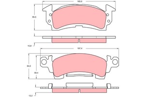 Jarrupalasarja, levyjarru, Etuakseli, BUICK,CADILLAC,CHEVROLET,OLDSMOBILE,PONTIAC, 01154458, 01154578, 01155332, 1154578, 1155332, 12300