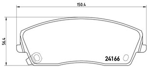 Jarrupalasarja, levyjarru, Etuakseli, CHRYSLER 300C, DODGE CHALLENGER Coupé, CHARGER, LANCIA THEMA, 05142555AA, 5142555AA, K05142555AA