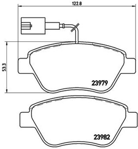 Jarrupalasarja, levyjarru, Etuakseli, FIAT, 0077366135, 71770104, 71772221, 77363942, 77363974, 77364393, 77364394, 77364477, 77364517,