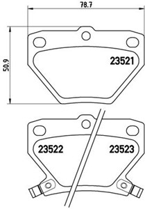 Jarrupalasarja, levyjarru, Taka-akseli, TOYOTA, 0446620090, 0446652010, 0446652020, 0446652030, 0446652040, 0446652050, 0446652060, 0446
