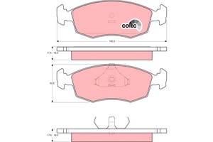 Jarrupalasarja, levyjarru, Etuakseli, FORD, 1647730, 1659936, 5020817, 5023998, 6127527, 6136892, 6189147, 6189148, 6500951, 6704269, 88