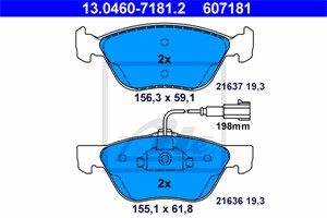 Jarrupalasarja, levyjarru, Etuakseli, ALFA ROMEO GT, 77362683