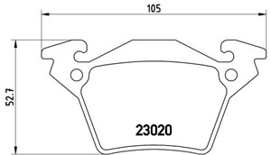 Jarrupalasarja, levyjarru, MERCEDES-BENZ VITO Buss [W638], VITO Skåp [W638], V-KLASS [638/2], 0004214210, 0034200220, A0004214210, A0034
