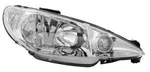Ajovalo, Oikea, PEUGEOT 206 CC, 206 Halvkombi, 206 Sedan, 206 SW, 206 Van, 6205S9