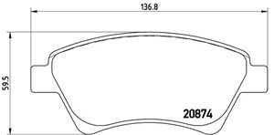 Jarrupalasarja, levyjarru, Etuakseli, RENAULT, 410601241R, 410608713R, 7701206044, 7701207184, 7701207672, 7701208122, 7701209444, 77012