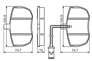 Jarrupalasarja, levyjarru, Etuakseli, LAND ROVER DISCOVERY I, RANGE ROVER I, 1906038, 6567001, 7963999, 89VB2K021BA, 89VB2KO21BA, GBP 28