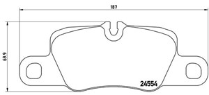 Jarrupalasarja, levyjarru, Taka-akseli, PORSCHE 911, 911 Cabriolet, 911 Targa, PANAMERA, PANAMERA Sport Turismo, 97035194905, 9703529490