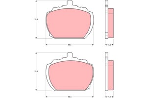 Jarrupalasarja, levyjarru, Etuakseli, FORD,LDV,MG,ROVER,TRIUMPH,VAUXHALL, 1571569, 5010540, 5015932, 5018907, 5022397, 513083, 520243, 6