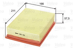 Ilmansuodatin, OPEL COMBO Skåp/stor limousine, CORSA B, CORSA B Kombi, CORSA B Skåp/halvkombi, 1444P7, 834585, 834807, 90469336, 9048629