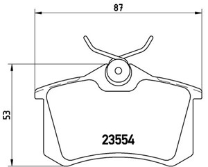 Jarrupalasarja, levyjarru, Taka-akseli, CITROËN,NISSAN,OPEL,RENAULT, 1617190980, 1631831780, 3649110, 440600295R, 440600364R, 440600819R