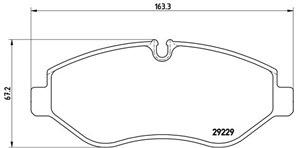Jarrupalasarja, levyjarru, Etuakseli, IVECO, 42555881, 42561355, 42576975, 500055563, 5801268962, 5801268964
