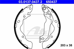 Jarrukenkäsarja, Taka-akseli, HYUNDAI ACCENT II, ACCENT Sedan II, ELANTRA III, ELANTRA Sedan III, MATRIX, 58305-17A00, 58305-25A10