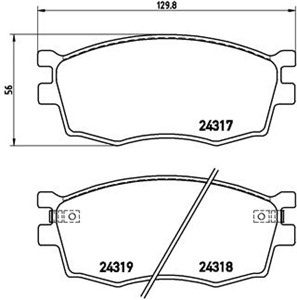 Jarrupalasarja, levyjarru, Etuakseli, HYUNDAI ACCENT III, ACCENT Sedan III, ACCENT Sedan IV, KIA RIO II, RIO Sedan II, 3500316U8510BJ, 5