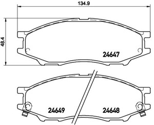 Jarrupalasarja, levyjarru, Etuakseli, NISSAN ALMERA Classic, 1N073328Z, 1N083328Z, 1N133328Z, 1N143328Z, 1N173328Z, 1N193328Z, 1N213328Z
