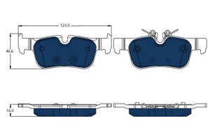 Jarrupalasarja, levyjarru, Taka-akseli, BMW i3 [I01], MINI MINI, 34 21 6 859 917, 6 859 917