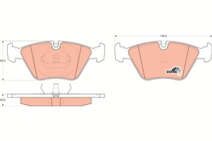Jarrupalasarja, levyjarru, Etuakseli, BMW, 1 153 910, 1 157 039, 1 157 040, 1 157 569, 1 157 570, 1 157 813, 1 158 265, 1 158 267, 1 159