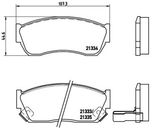 Jarrupalasarja, levyjarru, Etuakseli, SUBARU,SUZUKI, 5520051810, 5520051810000, 5520051811000, 5520060870, 5520060B10, 5520060B11, 55200