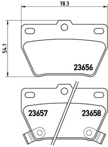 Jarrupalasarja, levyjarru, Etuakseli, Taka-akseli, TOYOTA RAV 4 I, RAV 4 II, 0446642010, 0446642020, 0446642030, 0446642040, 0446642050,