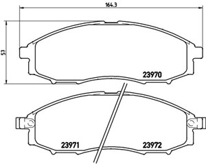Jarrupalasarja, levyjarru, Etuakseli, NISSAN NAVARA, NP300 PICKUP, PICK UP, 128416822, 128421779, 4106072025, 410607Z025, 410607Z026, 41