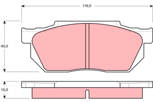 Jarrupalasarja, levyjarru, Etuakseli, HONDA, 064A5-SB0-670, 45022-SB0-505, 45022-SB0-670, 45022-SB0-671, 45022-SB0-672, 45022-SB2-672, 4